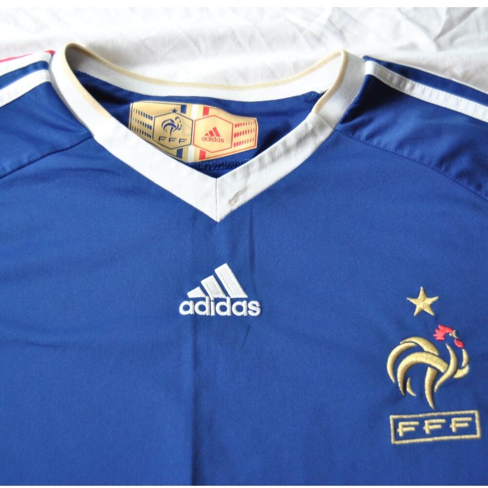 France 2009/2011 Adidas Home Football (Soccer) Jersey Blue & Red XX-Large - Picture 4 of 13